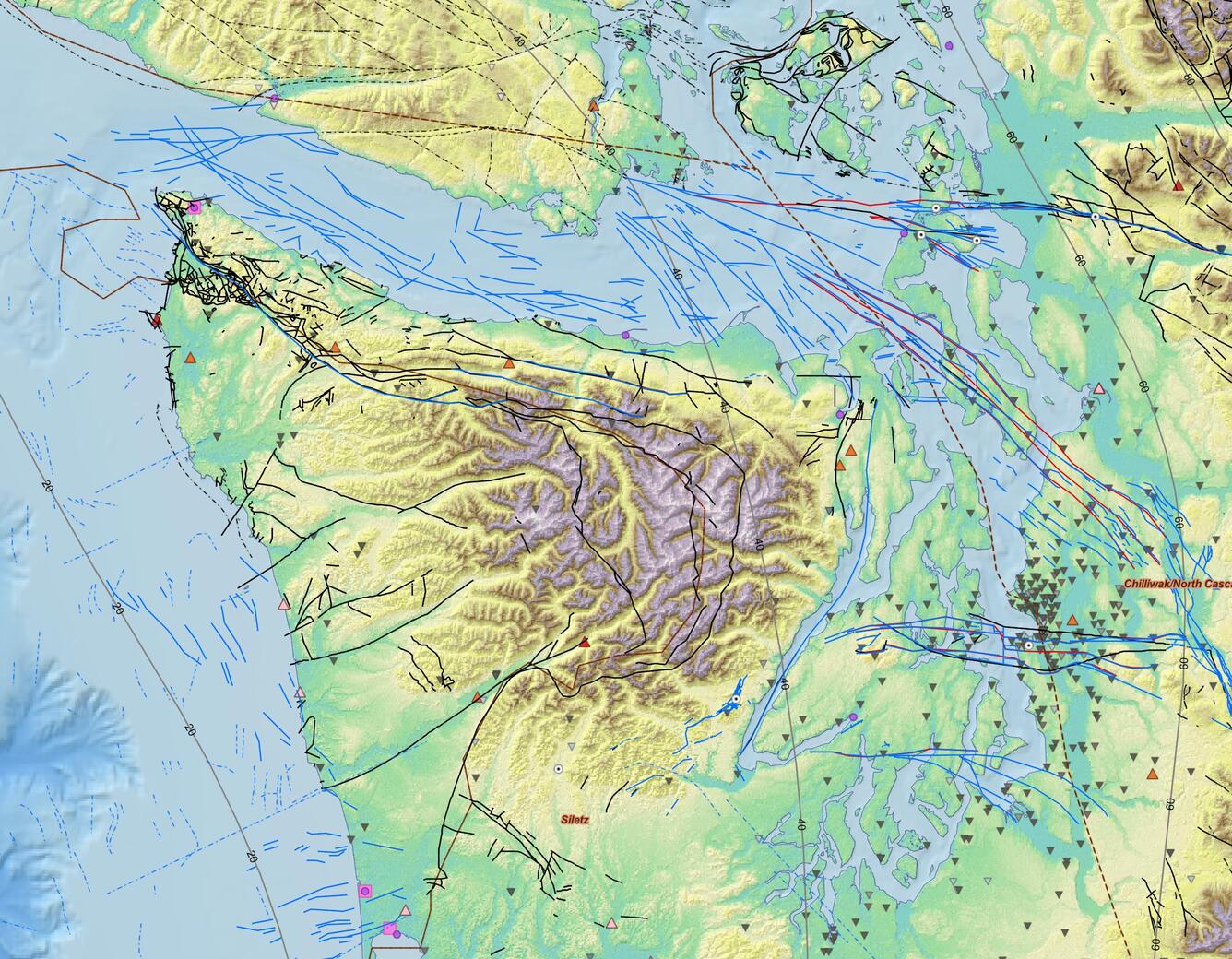 map of Washington area