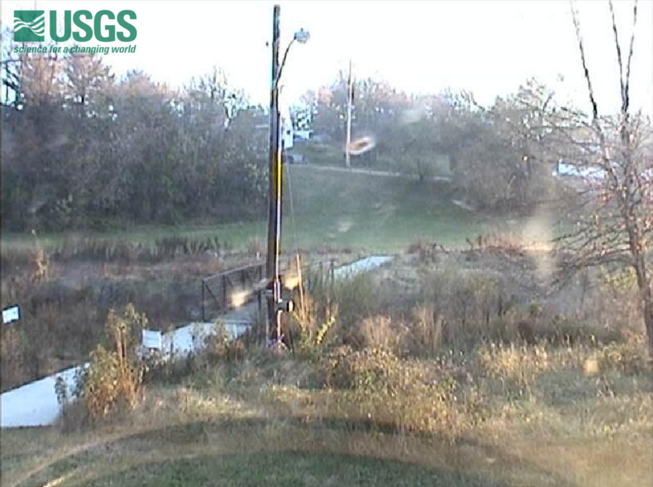 Screen capture showing a display from the live webcam feed of Lick Run.