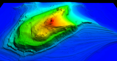 Lidar image of Great Salt Lake