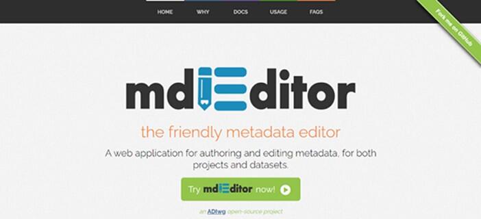 Illustration showing mdEditor logo 