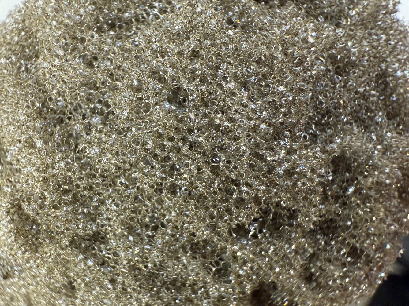 Color photograph of lava sample