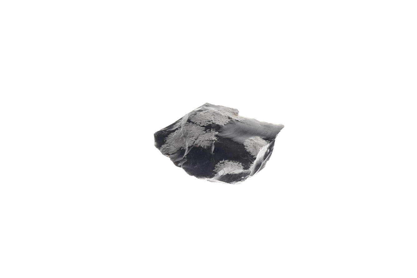 USGS mineral specimen of volcanic glass.