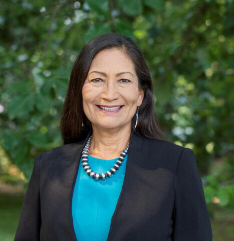 Official Headshot of DOI Secretary Deb Haaland