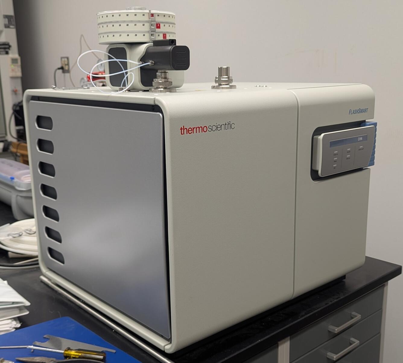 Measuring total carbon, nitrogen, and hydrogen in sediment samples
