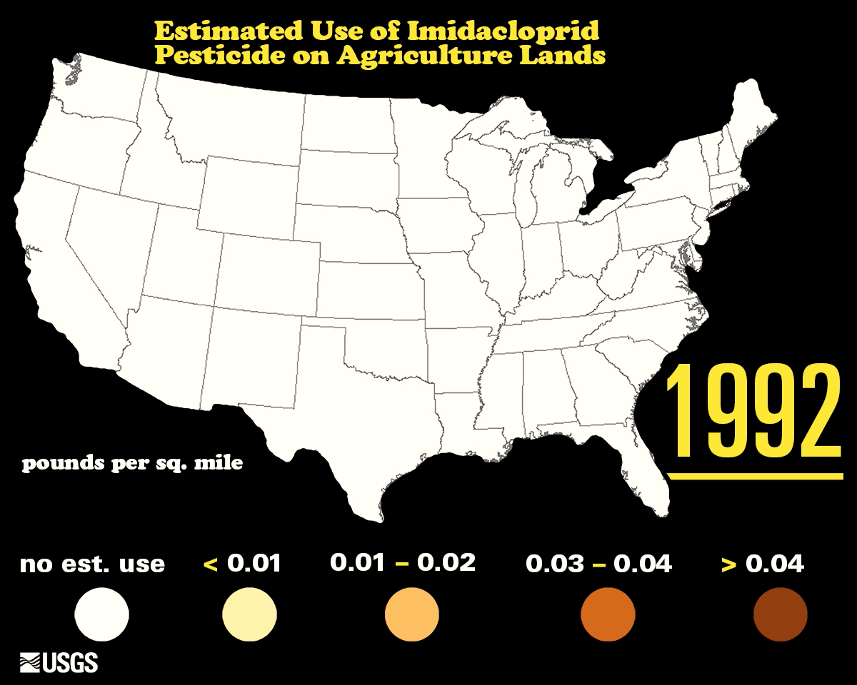 Pesticide Map for Pollinator Story