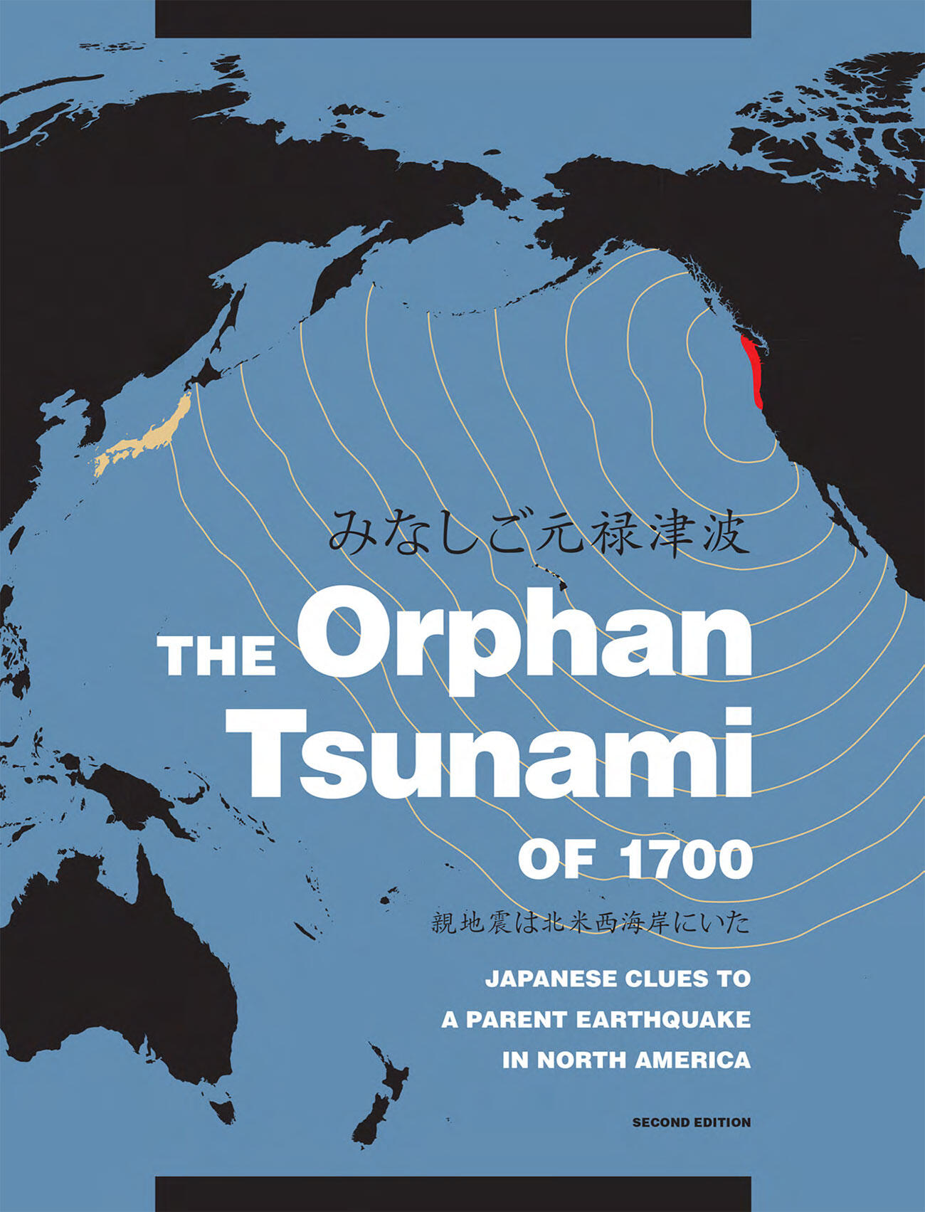 The cover of a book titled The Orphan Tsunami of 1700.