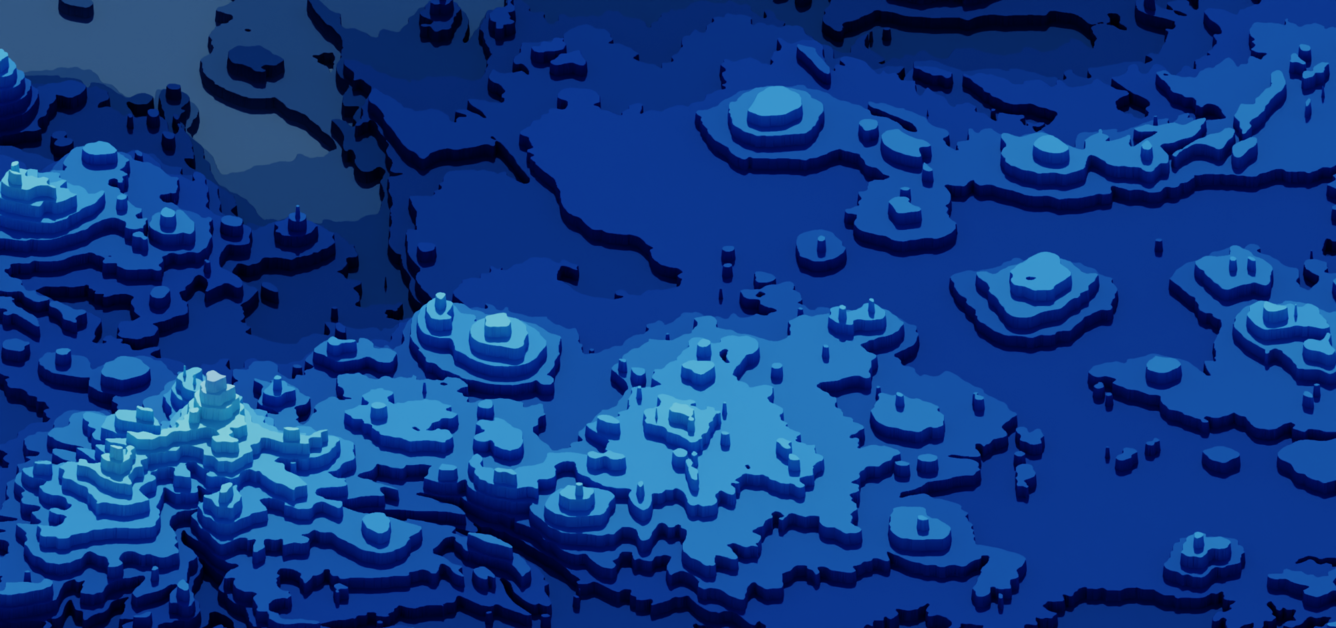 Abstract rendering of topographic data.