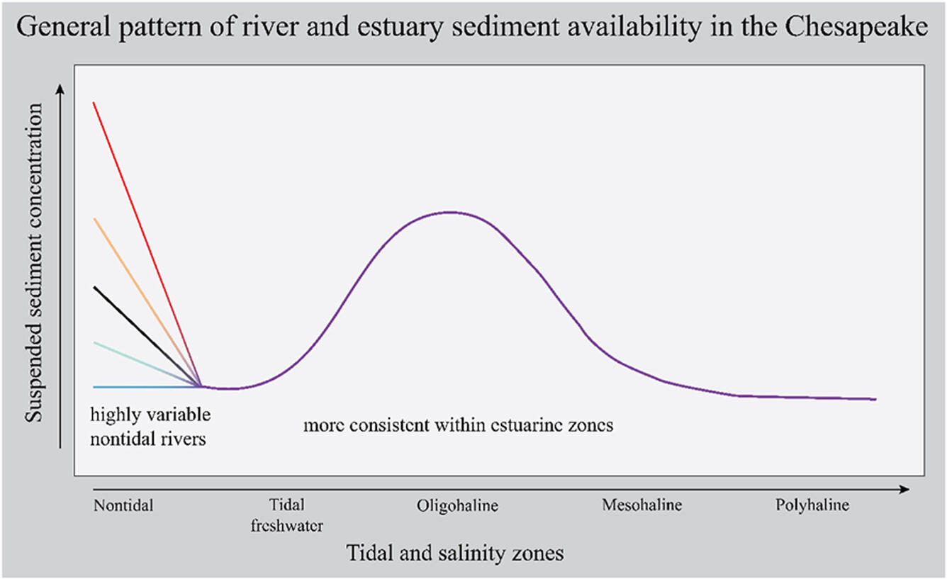 Line graph of sediment availability