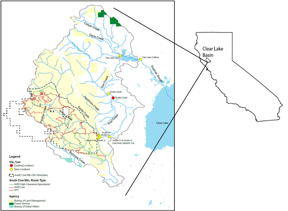 Scott Creek Study Area Map