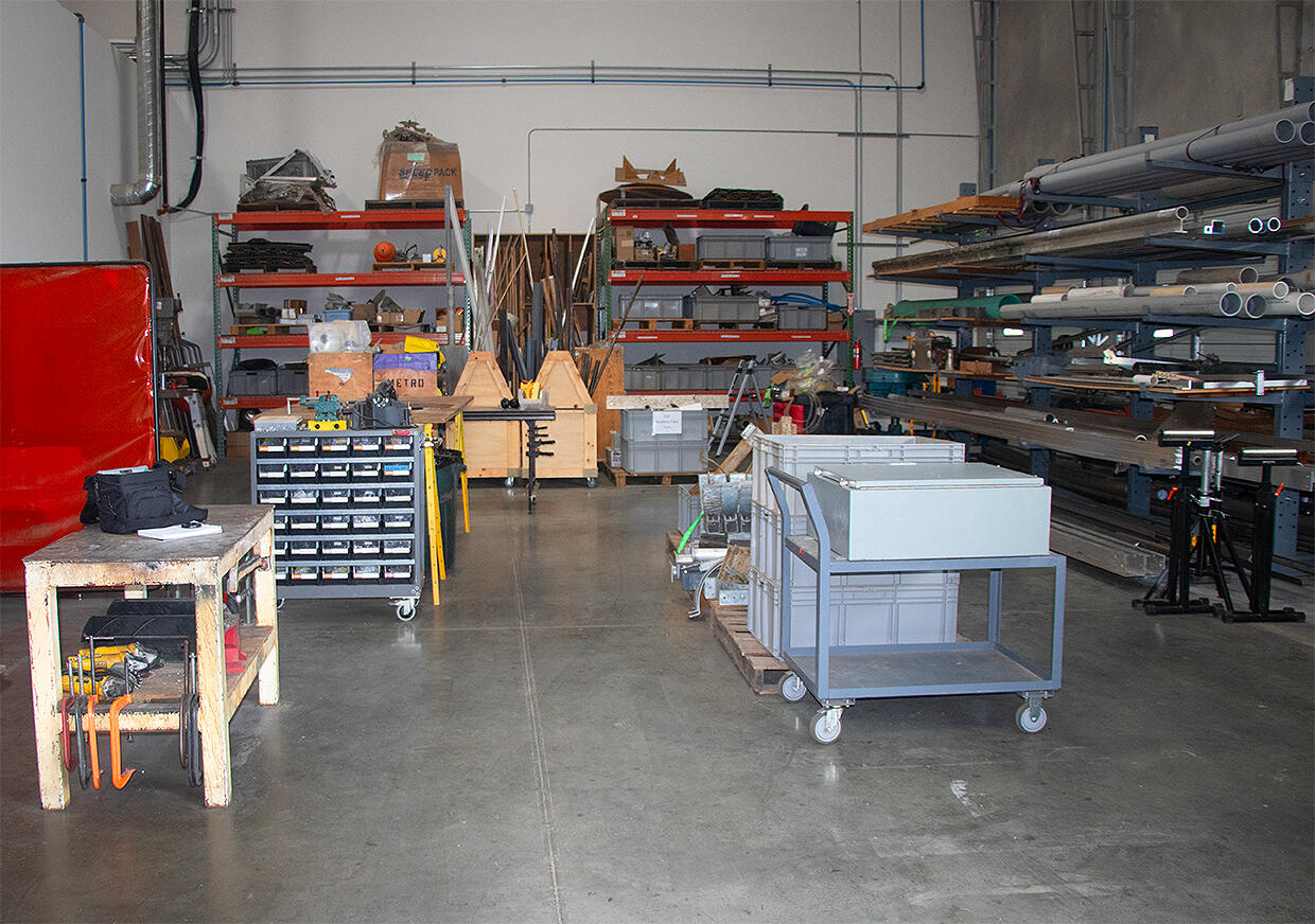 Workshop area at CAWSC West Sacramento Projects Office