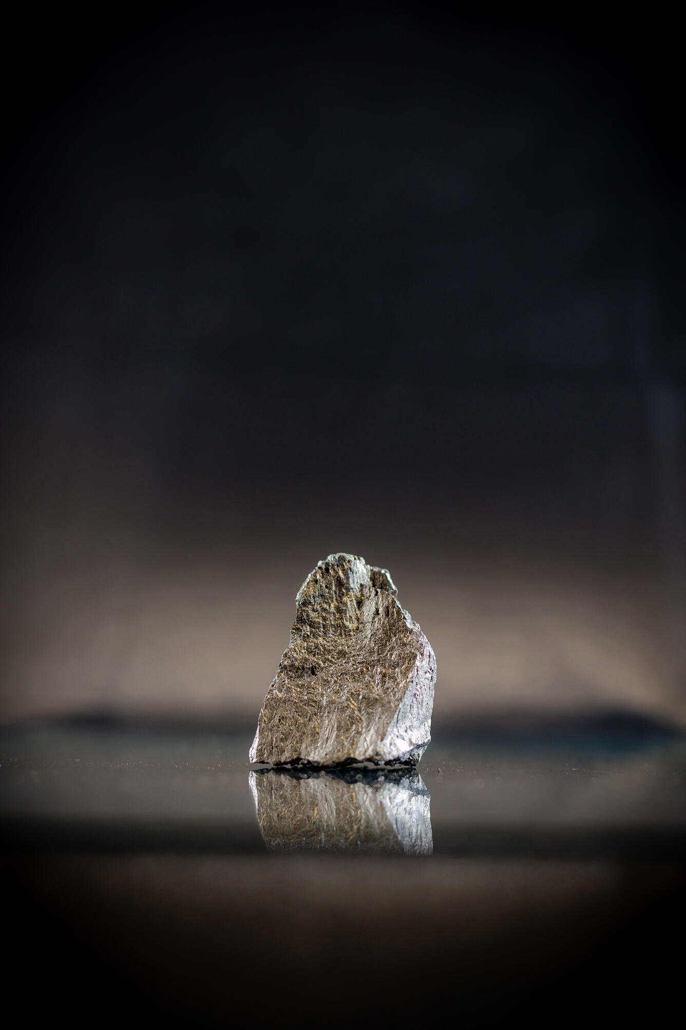 Isolated silicon specimen from the USGS mineral collection. 