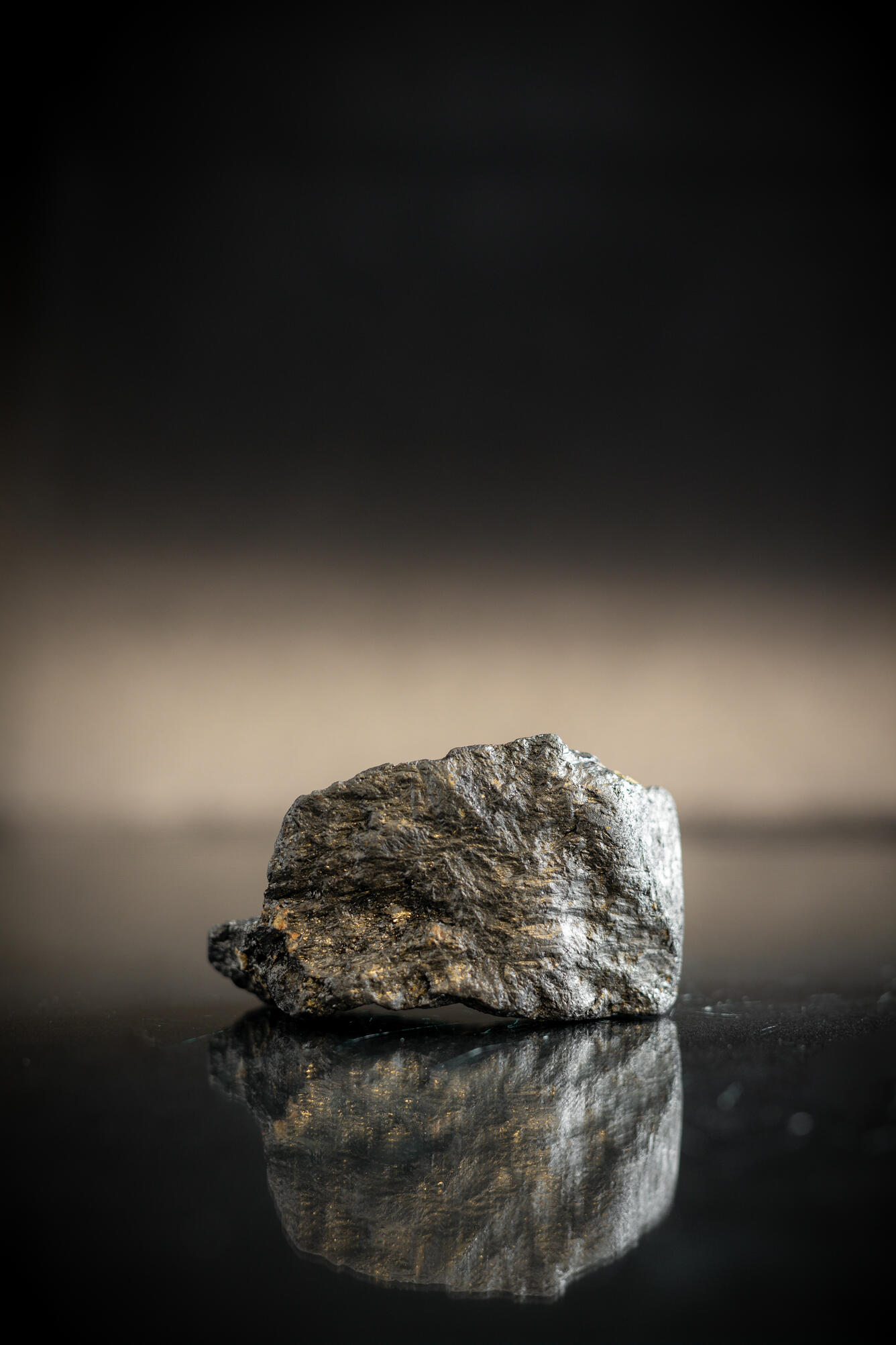 Isolated silver-bismuth ore specimen from the USGS mineral collection.