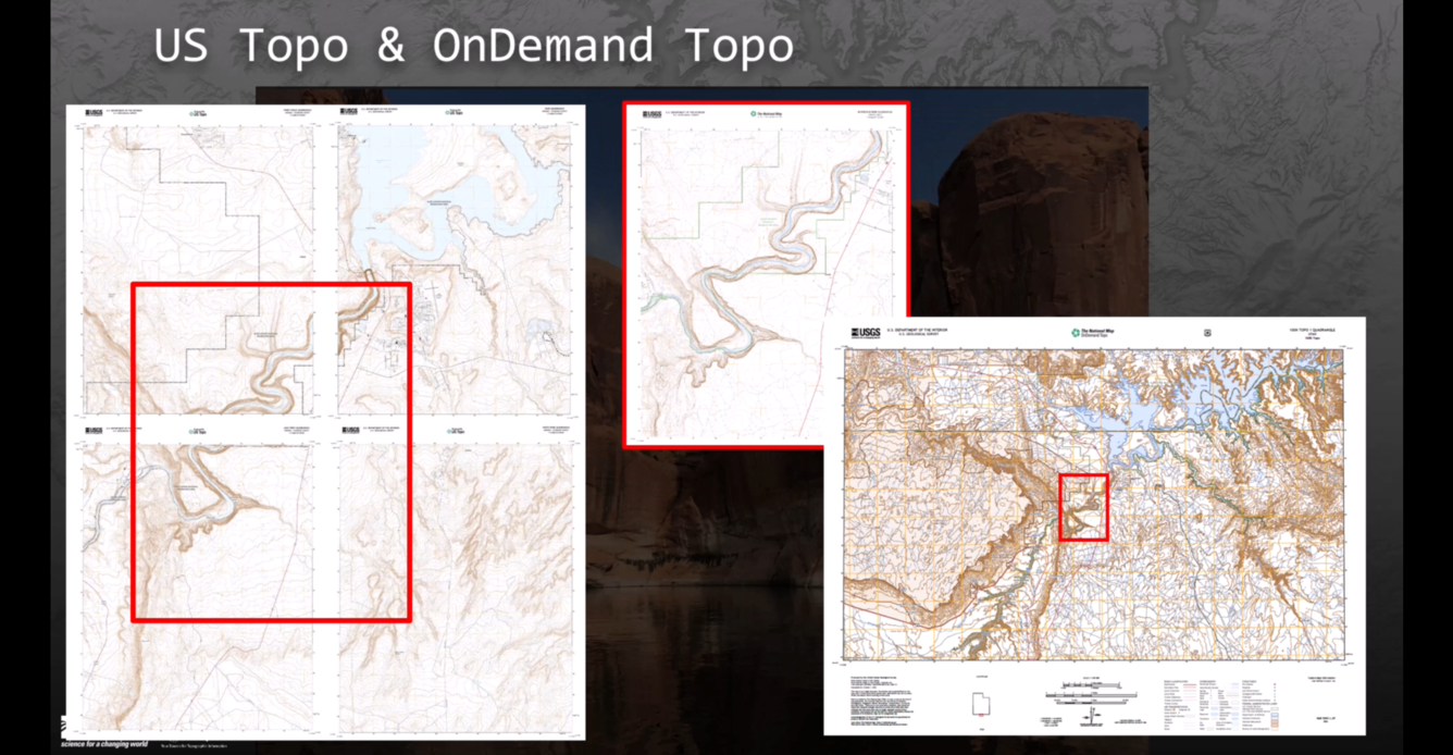 Screenshot from The National Map training video