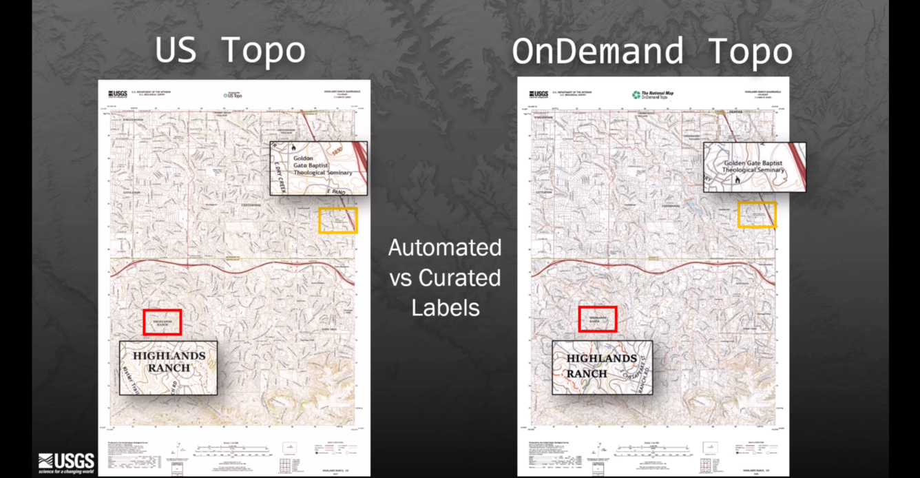 Screenshot from The National Map training video  