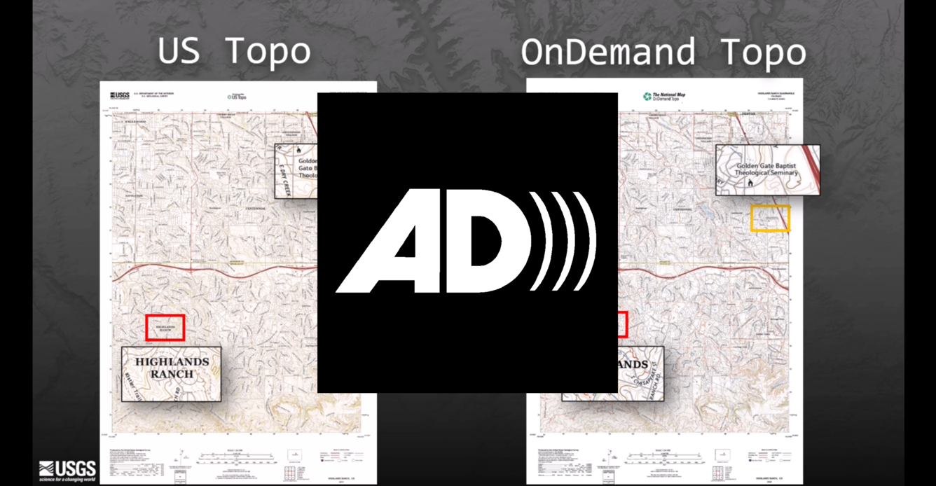 Screenshot from The National Map training video  