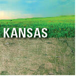 two landscapes with Kansas written across