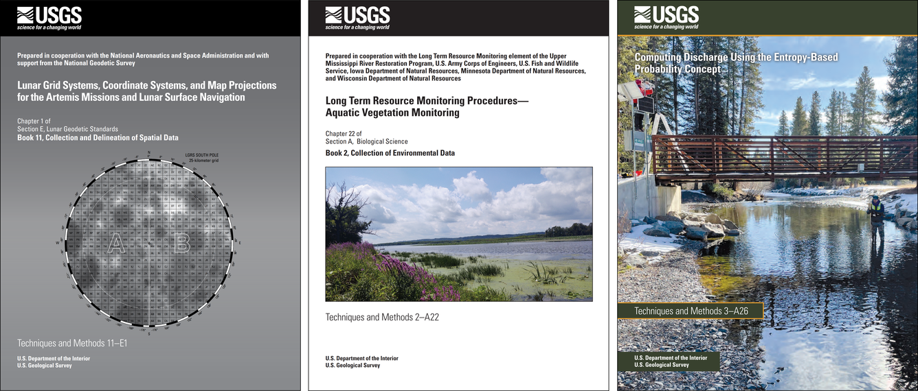 Three publication covers side by side