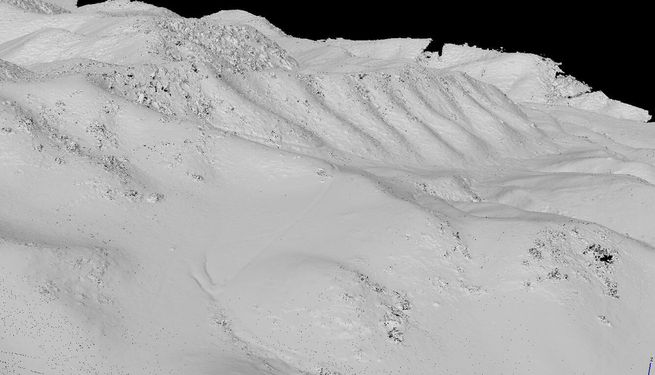 Elevation model of the Carrizo Plain Ecological Reserve derived from UAS acquired imagery