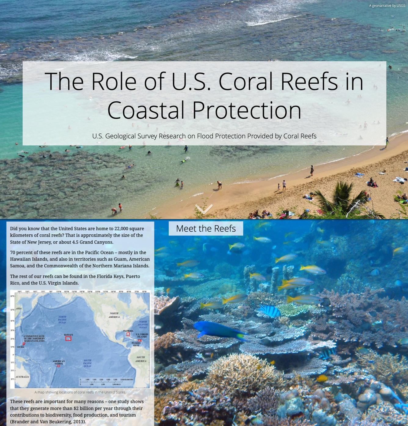 The Role of the U.S. Coral Reefs in Coastal Protection - USGS Research on Flood Protection Provided by Coral Reefs