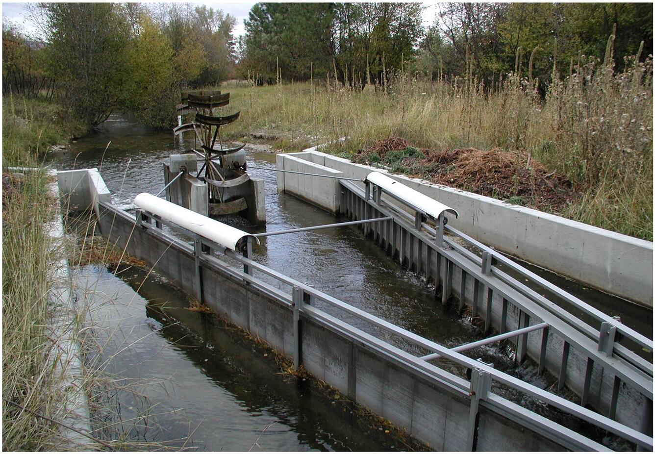 Vertical fixed plate screen