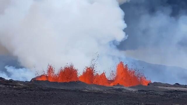 lava erupting
