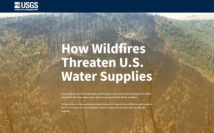 Screenshot of data visualization tool from USGS Water Data Lab.