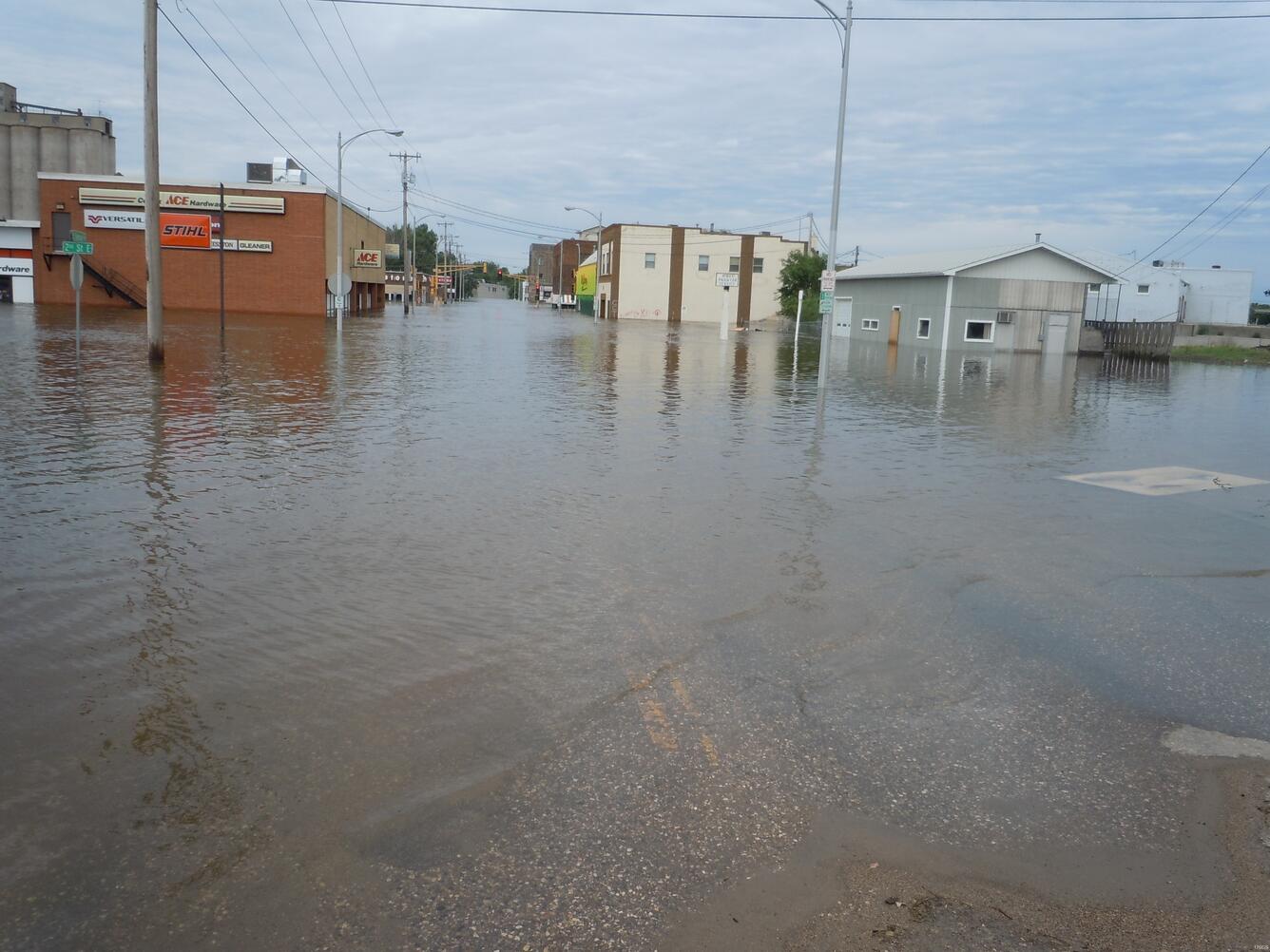 Image: Central Ave East Flooded