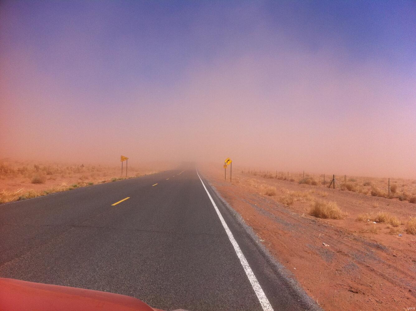 Image: Dust Storm near Winslow, Arizona, in April  2011