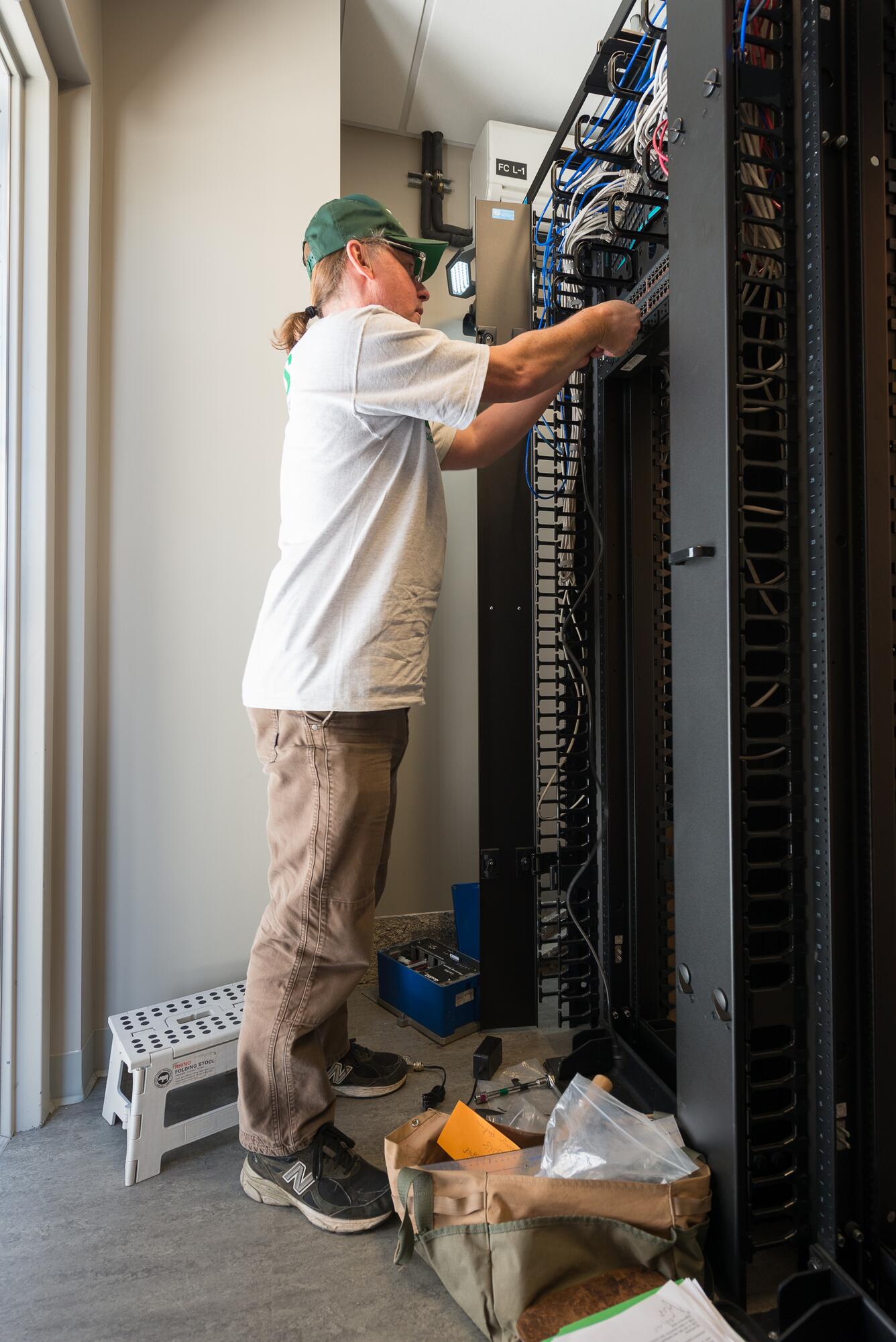 Image: USGS Scientist Installing Seismograph