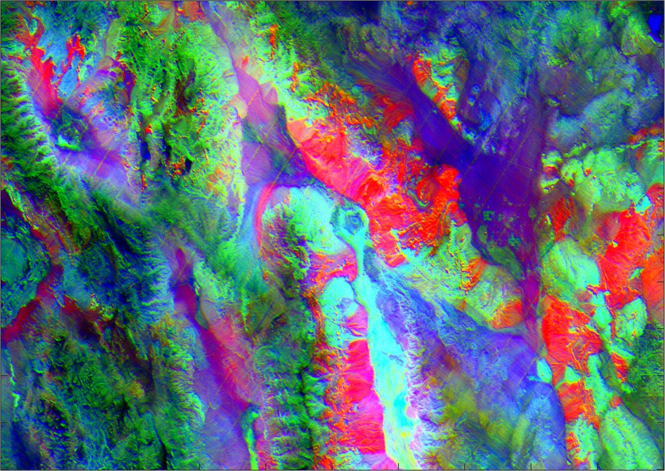NASA ECOSTRESS image of Death Valley, California