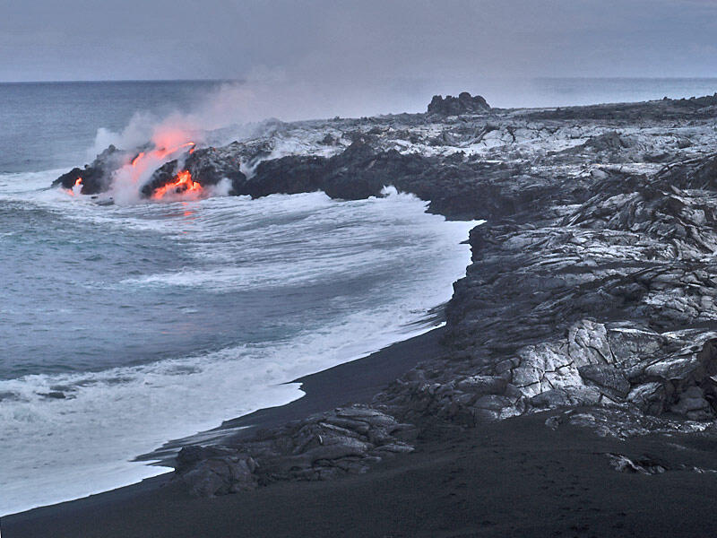 This is a photo of an active point on delta.