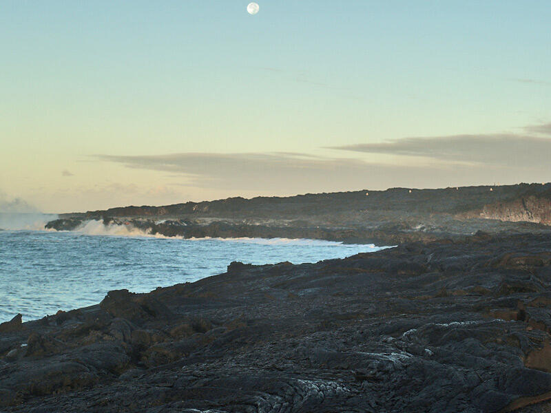 This is a photo of eastern Banana delta just after the sun hits it.