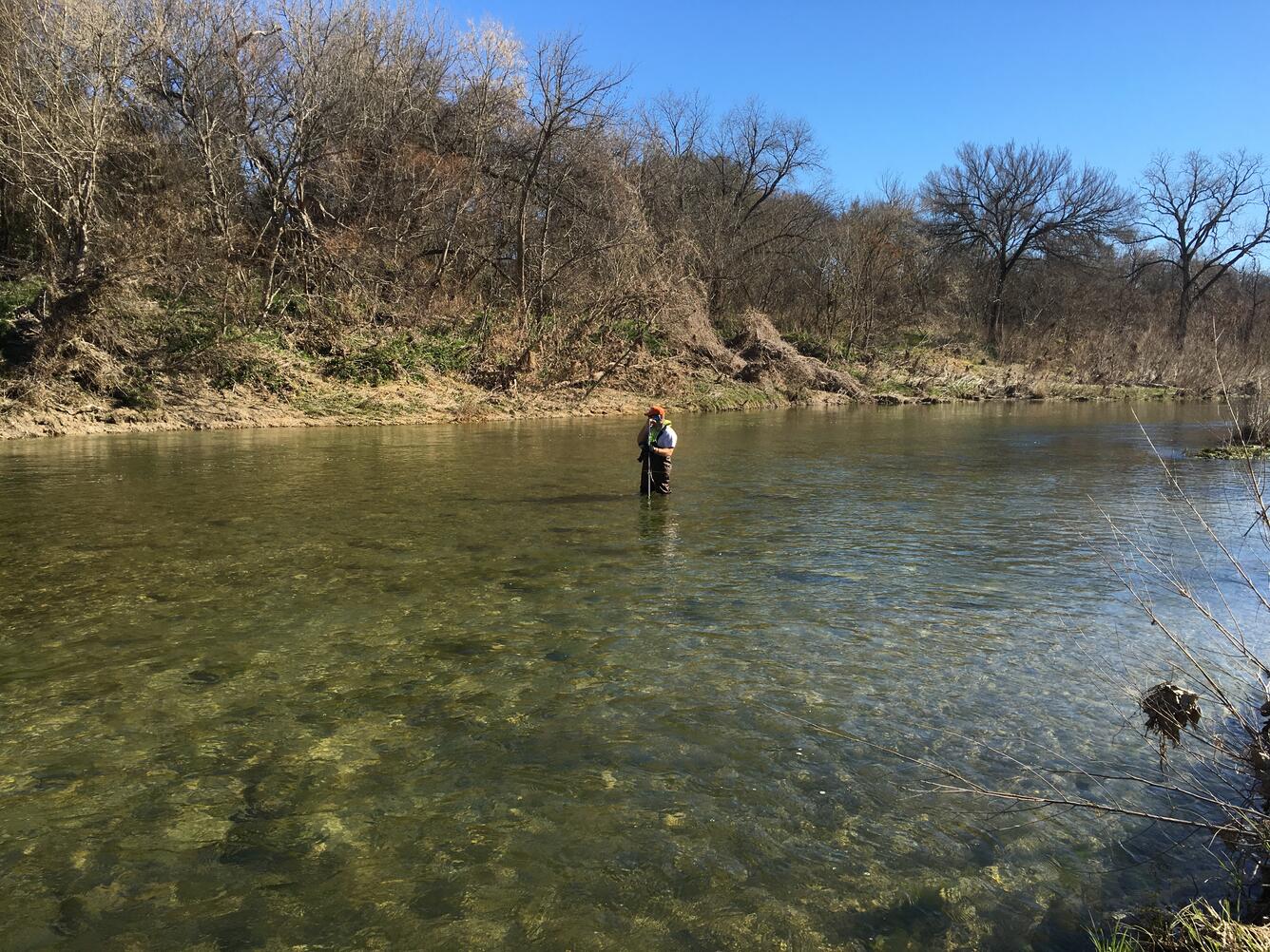 USGS Gaging station 08103940 Lampasas River at Ding Dong, TX 