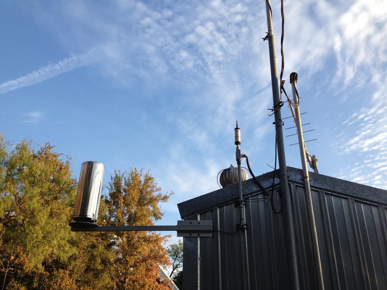 Precipitation gage at USGS gaging station 08147000: Colorado River near San Saba, TX