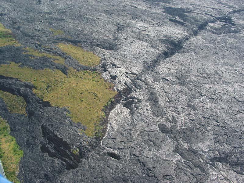 This is a photo of Banana flow just right of grassy kipuka.