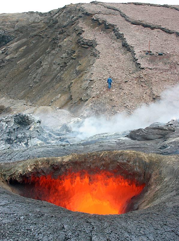 This is a photo of an incandescent hole in MLK vent.