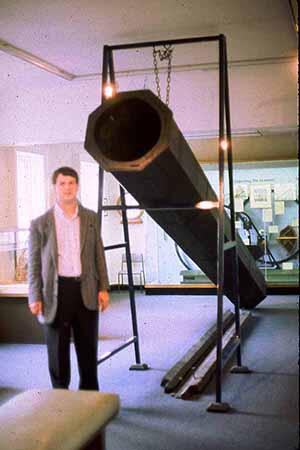 Brent Archinal with William and John Herschel's 20 foot reflector