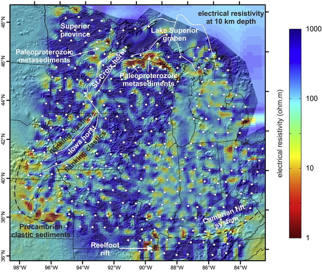 Midcontinent 3D resistivity model
