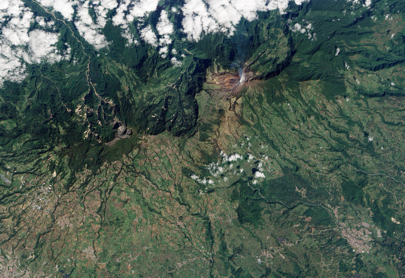 Turrialba Volcano, located in central Costa Rica