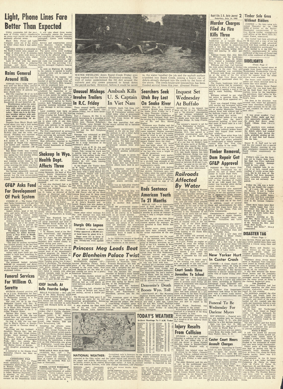 Rapid City Journal (July 14, 1962) Page 2