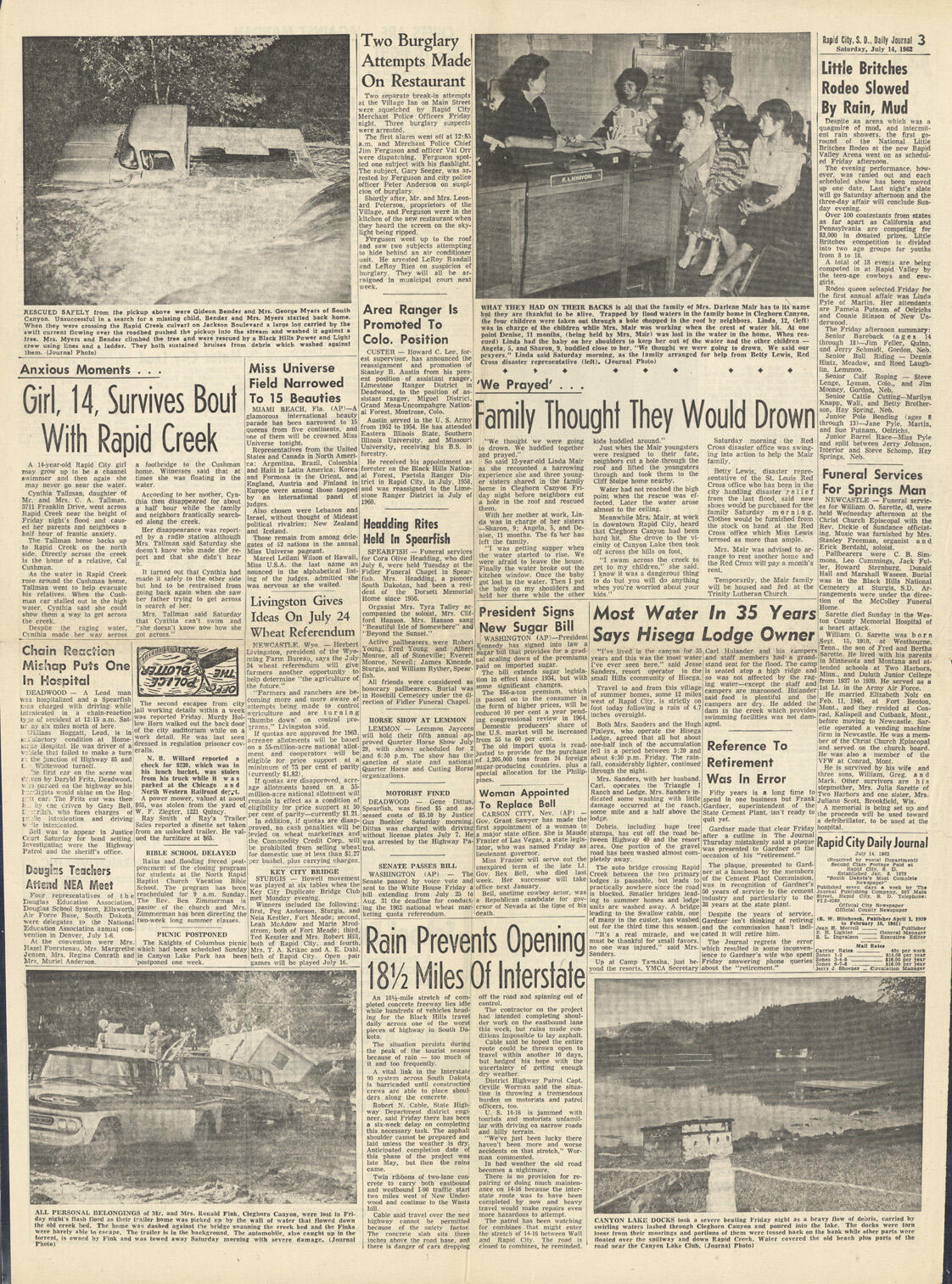 Rapid City Journal (July 14, 1962) Page 3