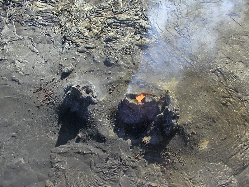 This is a photo of of East Pond Vent, in Pu`u `O`o's crater.