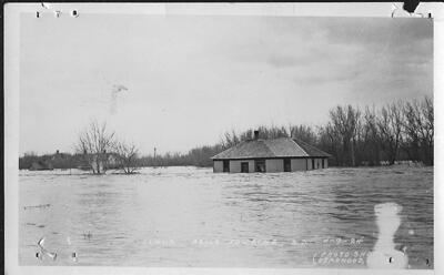 Flooded house in Belle Fourche 1924