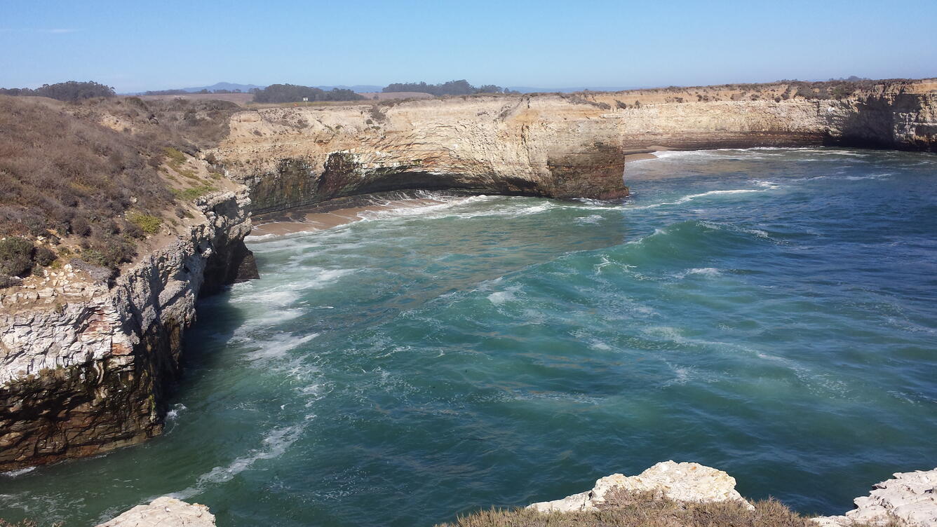 color photograph of coastline