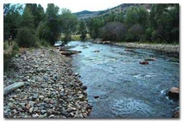 Lake Fork at Gateview, August 2000