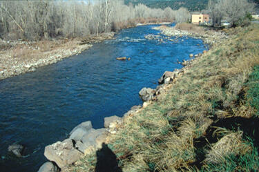 Roaring Fork River at Basalt, CO, April 2002