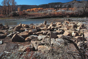 Uncompahgre River at Ridgway, October 2003