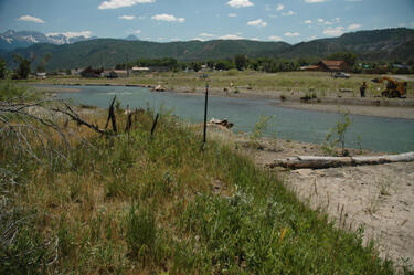 Uncompahgre River at Ridgway, July 2005