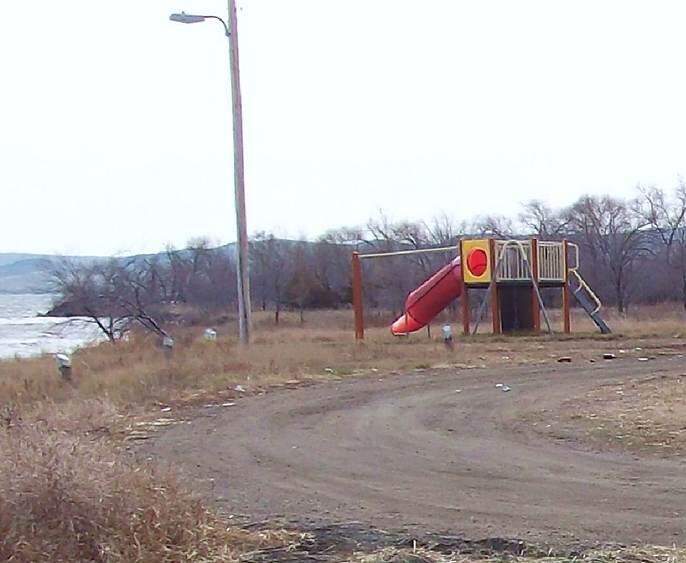 Shoreline at Lower Brule, South Dakota