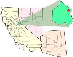 Map Showing Location of Leviathan Mine, Alpine County, California